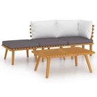 Patio Lounge Set Sectional Sofa With Cushions Solid Wood Acacia Vidaxl New. Price: $346.99.