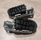 New Oem Ktm/gas Gas/ Huskey Foot Pegs 78003041050 W/ Rubber Inserts. Price: $79.95.