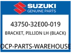 Suzuki Oem Part 43750-32E00-019 Bracket,pillion Foot Lh (blac New. Price: $74.94.