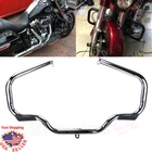 Chrome Mustache Engine Guard Crash Bar Highway Rail For Harley Touring 2009-2018 New. Price: $74.05.