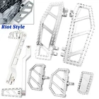 Riot Chrome Footpegs Shift Lever For Harley Touring Street Glide Softail New. Price: $190.64.