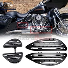 Black Cnc Aluminum Front Rear Rider Passenger Floorboards Kit For Harley Touring New. Price: $113.98.