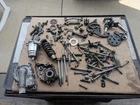 07 Kawasaki Ninja EX650R Engine Hardware Brackets Bolts Covers Oil Pump Used. Price: $125.00.