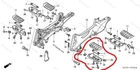Honda 50642-MT3-000 Arm, L. Step Assembly 50661-MT3-000 Rubber, Used. Price: $25.00.