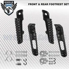 Front+rear Lh+rh Footrest Peg/pillion Step Arm Set Black 03-16 Honda Cbr/cb New. Price: $26.88.