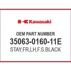 Kawasaki Stay,fr,lh,f.s.black 35063-0160-11E Oem New. Price: $140.56.