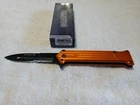 War Tech Joker Knife Orange Part Serrated Blade Overall 8" YC-S-31840-OR New. Price: $9.99.