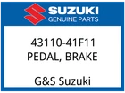 Suzuki Oem Part 43110-41F11 Pedal,brake New. Price: $164.96.