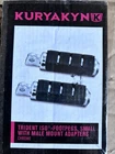 Kuryakyn Trident Iso Footpegs With Adapter Small Male Mount Chrome #7590 New. Price: $38.99.