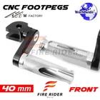 40MM Adjustable Silver Rider Foot Pegs Shinobi For Zrx 1200 / 05 06 07 08 New. Price: $70.30.