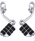 Kemimoto Chrome Long Highway Foot Pegs Fit Electra Road Street 1-1/4" Bars Read New. Price: $50.60.
