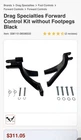 Drag Specialties Forward Control Kit Black Harley Davidson Softail-brackets Only New. Price: $125.00.