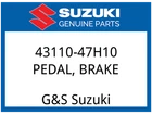 Suzuki Oem Part 43110-47H10 Pedal,brake New. Price: $111.04.