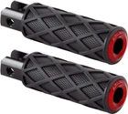 Arlen Ness Knurled Diamond Driver Footpegs Red #400-058 Harley Davidson Softail New. Price: $105.14.