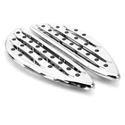 Chrome Cnc Cut Driver Floorboards For Harley Softail/dyna Switchback/touring New. Price: $141.30.