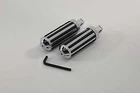 V-factor 24030 Chrome Rubber Rail Small Passenger Foot Pegs Harley Male Mount New. Price: $52.75.