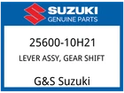 Suzuki Oem Part 25600-10H21 Lever Assy,gear Shift New. Price: $79.14.