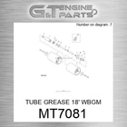 MT7081 Tube Grease 18' Wbgm Fits John Deere (surplus Open Box) New. Price: $60.23.