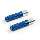 Emgo Round Passenger Footpegs Blue #50-11283 For Yamaha New. Price: $27.97.
