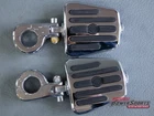 Genuine Harley Davidson Chrome & Rubber Footboard Highway Pegs + Billet Mounts Used. Price: $102.00.