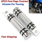 1 Pair Chrome Male Mount Foot Pegs For Harley Touring Softail Sportster XL883 New. Price: $18.89.