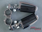 Genuine Harley Davidson Slotted Highway Pegs + 3 Piece Mount Kit Chrome 1/4" Used. Price: $68.00.