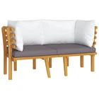 Patio Lounge Set Outdoor Sectional Sofa With Cushions Solid Acacia Wood Vidaxl New. Price: $119.99.