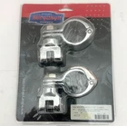 Kuryakyn 4573 1-1/2" Engine Guard Foot Peg Mounting Clamps, Chrome New. Price: $84.95.