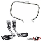 Engine Guard Crash Bar W/ Highway Foot Pegs For Harley Softail Fatboy 2000-2017 New. Price: $100.99.