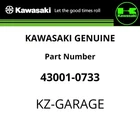 Kawasaki Genuine Brake Pedal Lever 43001-0733 New. Price: $78.59.