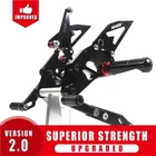 Cnc Adjustable Rearsets For Suzuki GSXR1000 2009-2016 Footpegs Footrest New. Price: $140.39.