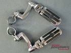 Genuine Harley Davidson Chrome & Rubber Highway Pegs + 360 Adjustable Mounts Used. Price: $76.50.