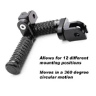 Black M-grip 25MM Adjustable Front Foot Pegs For Yamaha MT-09 / Tracer 900 13-20 New. Price: $57.49.