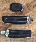 Pair Of Used Oem Harley-davidson Chrome Aileron Foot Pegs 50305-02 & Shifter. Price: $14.99.