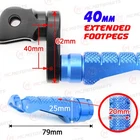 For Yamaha Fz 750 85-91 90 89 88 87 86 Mccp 40MM Extended Blue Front Foot Pegs New. Price: $65.29.