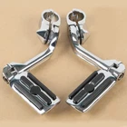 Adjustable Highway Foot Pegs 1/4" 32MM Long Angled Mount Kit For Harley New. Price: $29.80.
