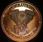 Harley Evolution Motor V-twin Series 1OZ 999 Fine Silver Round C4183. Price: $340.00.