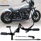 Black Forward Controls Foot Pegs Kit 2014-2022 Harley Sportster 883 1200 New. Price: $105.98.