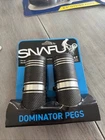Snafu Dominator Bmx Freestyle Metal Foot Pegs 3/8 26T Black/silver Pro Quality New. Price: $11.99.