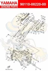 Yamaha Bolt (3XF1) 90110-08220-00 New. Price: $19.00.