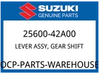 Suzuki Oem Part 25600-42A00 Lever Assy, Gear Shift New. Price: $51.08.