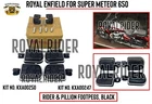 Fits Royal Enfield "rider & Pillion Footpegs, Black" For Super Meteor 650 New. Price: $108.00.