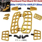 Gold Floorboards Shifter Lever Brake Pedal For Harley Touring Street Road Glide New. Price: $237.49.
