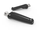 Ciro - 61022 Rail Footpegs With Male Mount, Black New. Price: $99.99.
