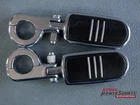 Genuine Harley Davidson Streamliner Highway Pegs + Billet Mounts CHROME1 1/4" Used. Price: $72.25.
