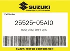 Suzuki Genuine Rod, Gear Shift Link 25525-05A10 New. Price: $12.98.