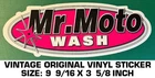 Mr. Wash - Vintage Original Vinyl Decal Sticker Motorcycles Used. Price: $9.40.