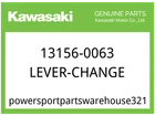 Kawasaki Oem Part 13156-0063 Lever-change New. Price: $127.06.